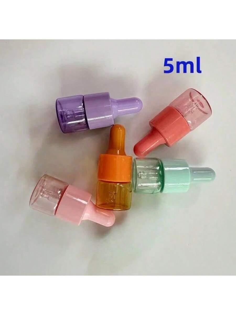 5 Pcs 5ml 10ml Colored Glass D - Juice Bottle Dropper ulasan dan harga