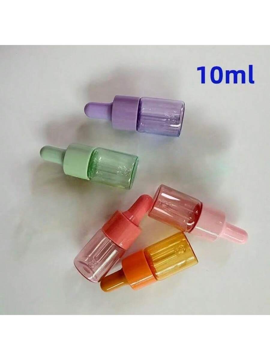 5 Pcs 5ml 10ml Colored Glass D - Juice Bottle Dropper ulasan dan harga