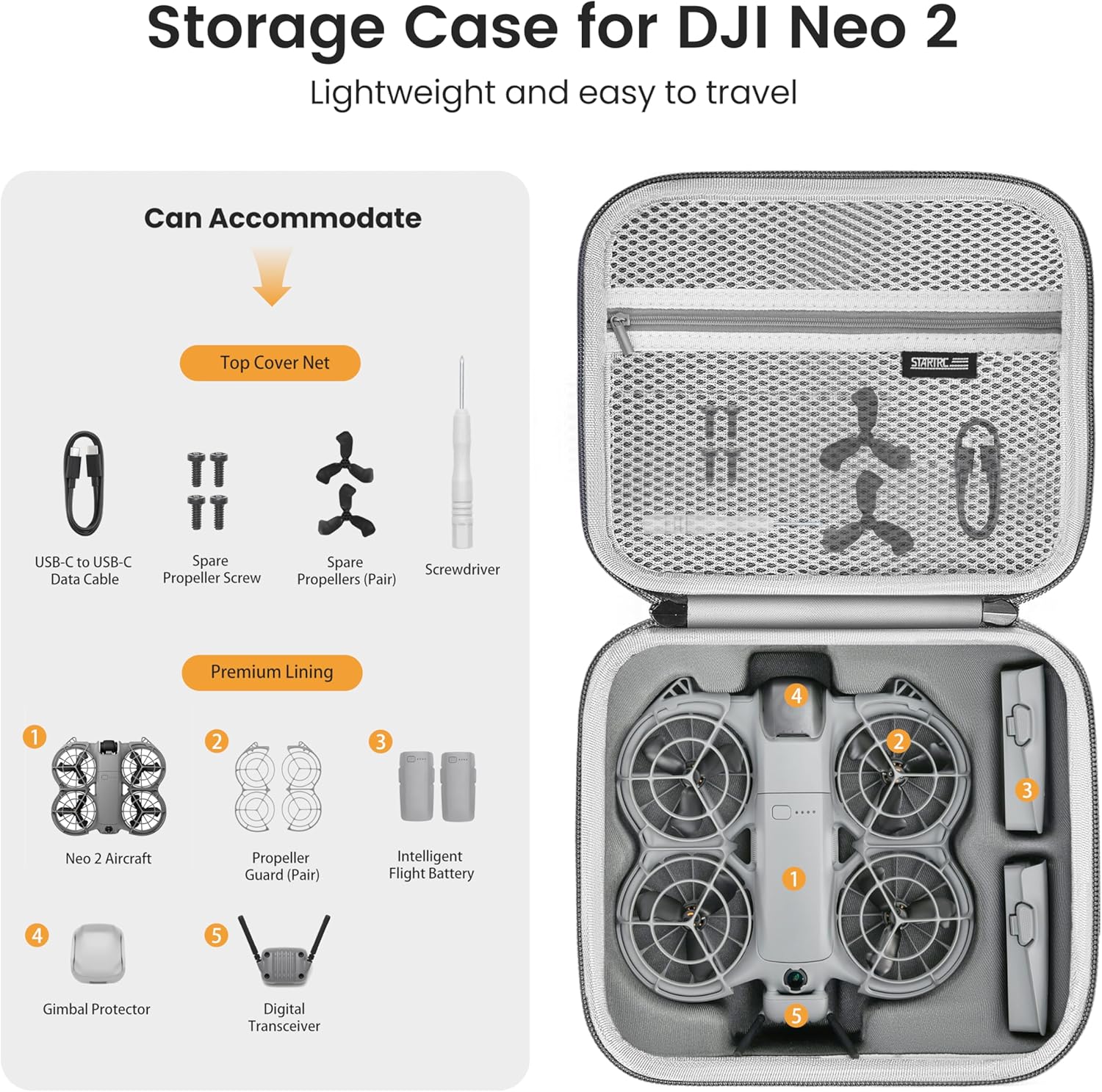 STARTRC Neo 2 Portable PU Shou - Battery Case Storage ulasan dan harga