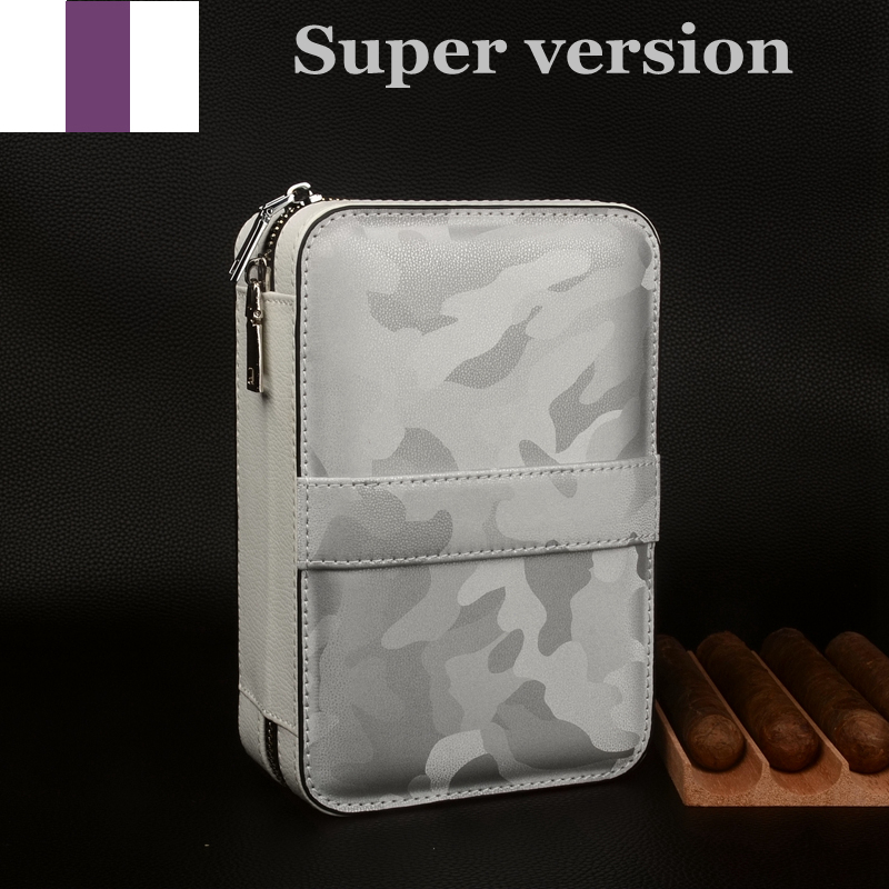 Leather Travel Cigar Case Hold - Vape Ring ulasan dan harga