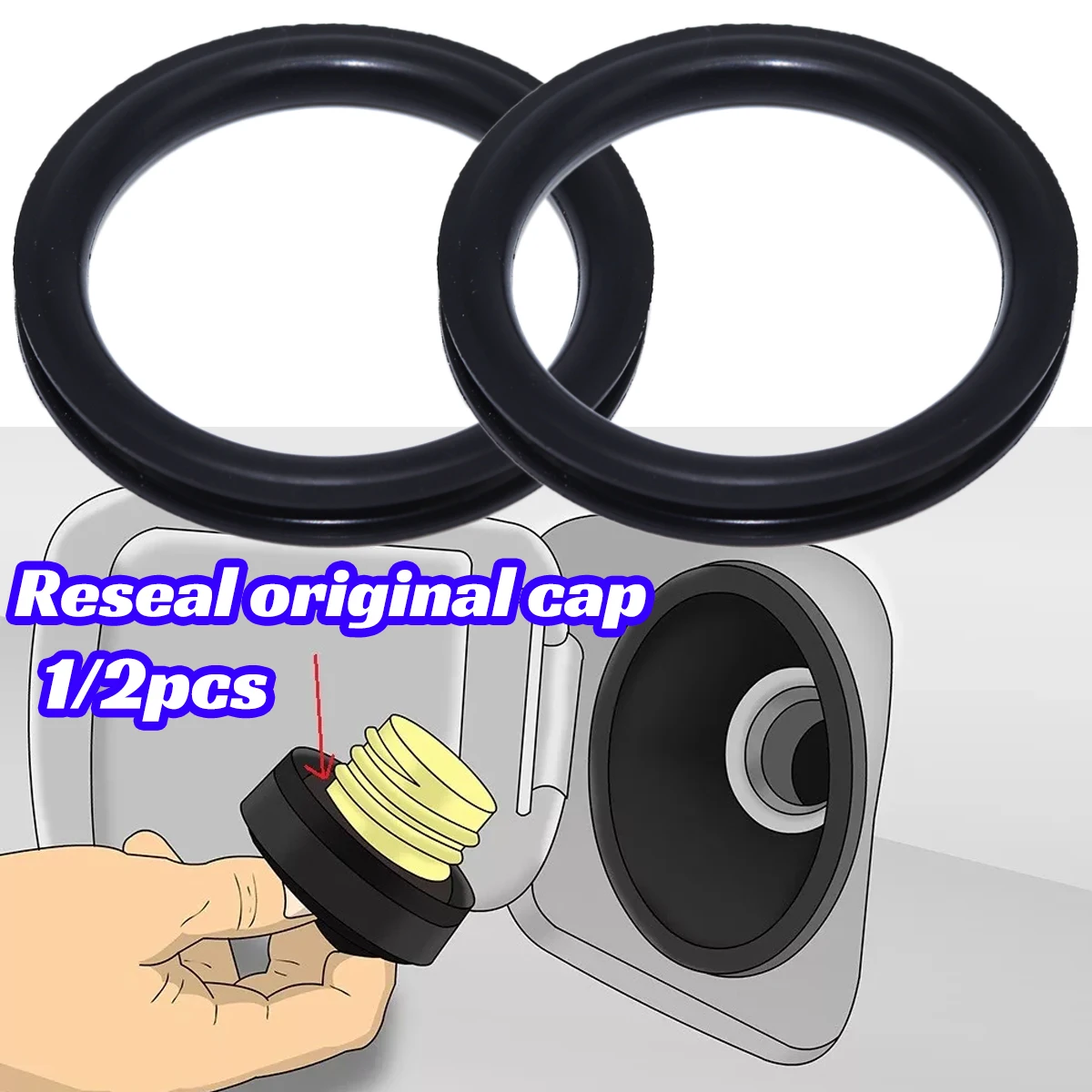 1/2pcs Tank Cap Seal for Audi  - Tank O-Ring Seal ulasan dan harga