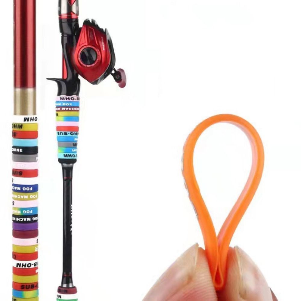 10pcs Fishing Rod Anti-skid Si - Vape Band Silicone ulasan dan harga