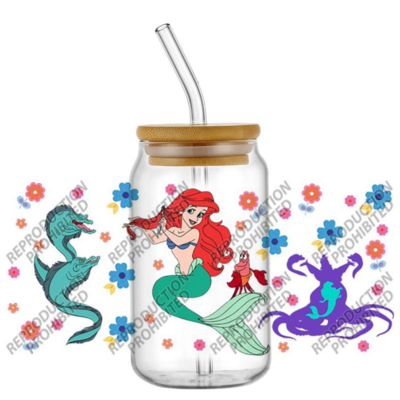 Popular Retro Cartoon Mermaid  - Rdta Tank Glass ulasan dan harga