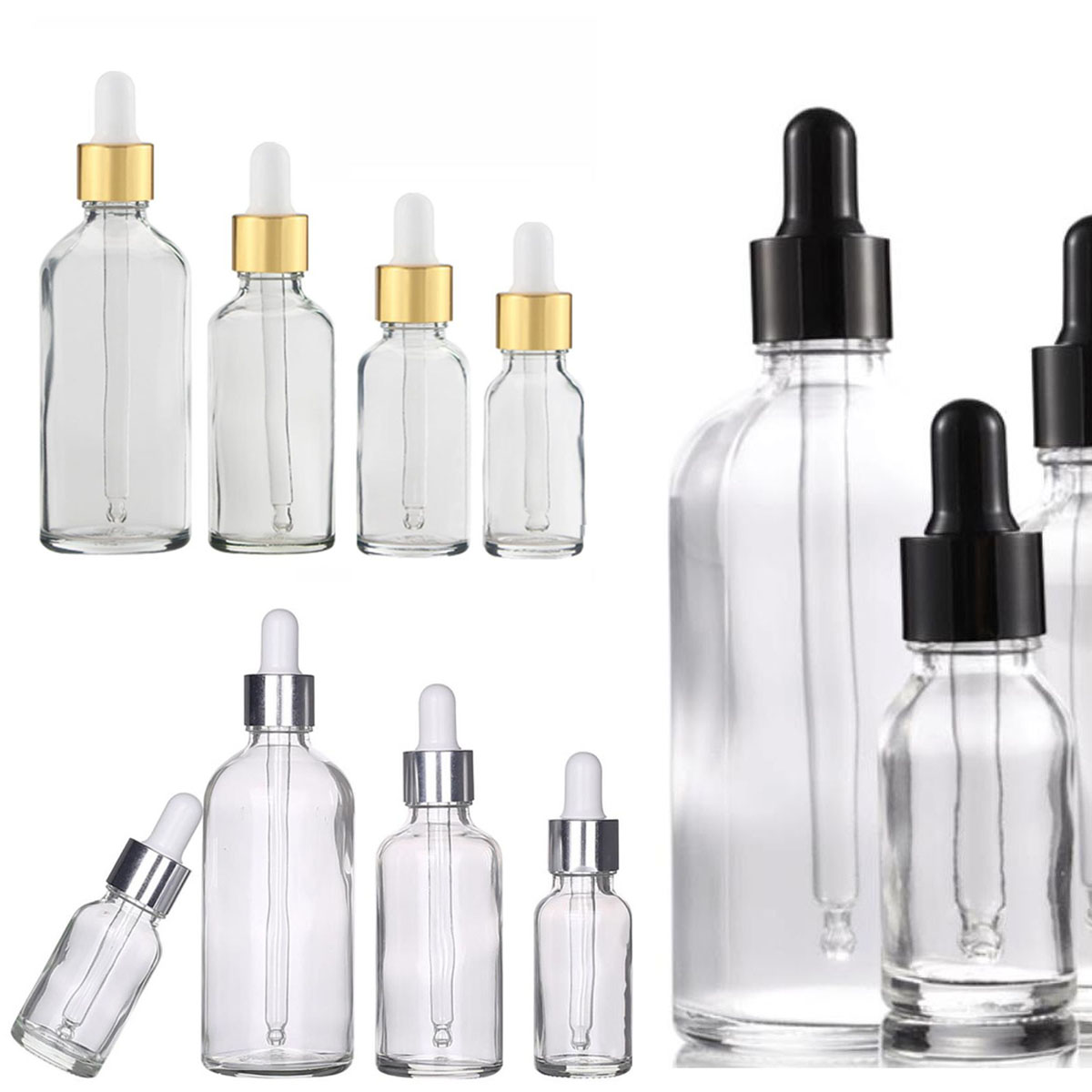 5/10/15/30/50/0ml Clear Glass  - Juice Bottle Dropper ulasan dan harga