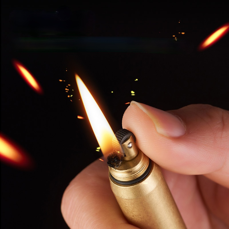 Bullet Shaped Copper Kerosen e - Dry Herb Vaping Accessories ulasan dan harga