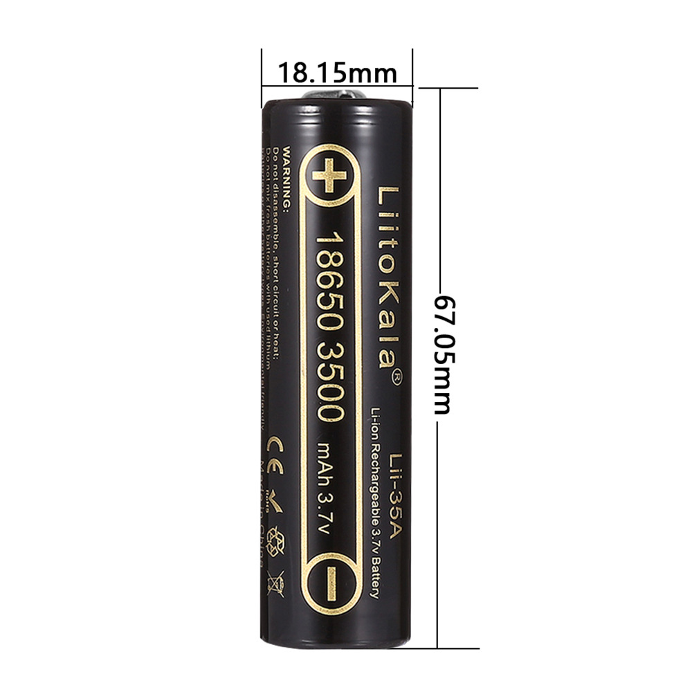 2-10pcs LiitoKala Lii-35A 1865 - Vape Battery 18650 ulasan dan harga