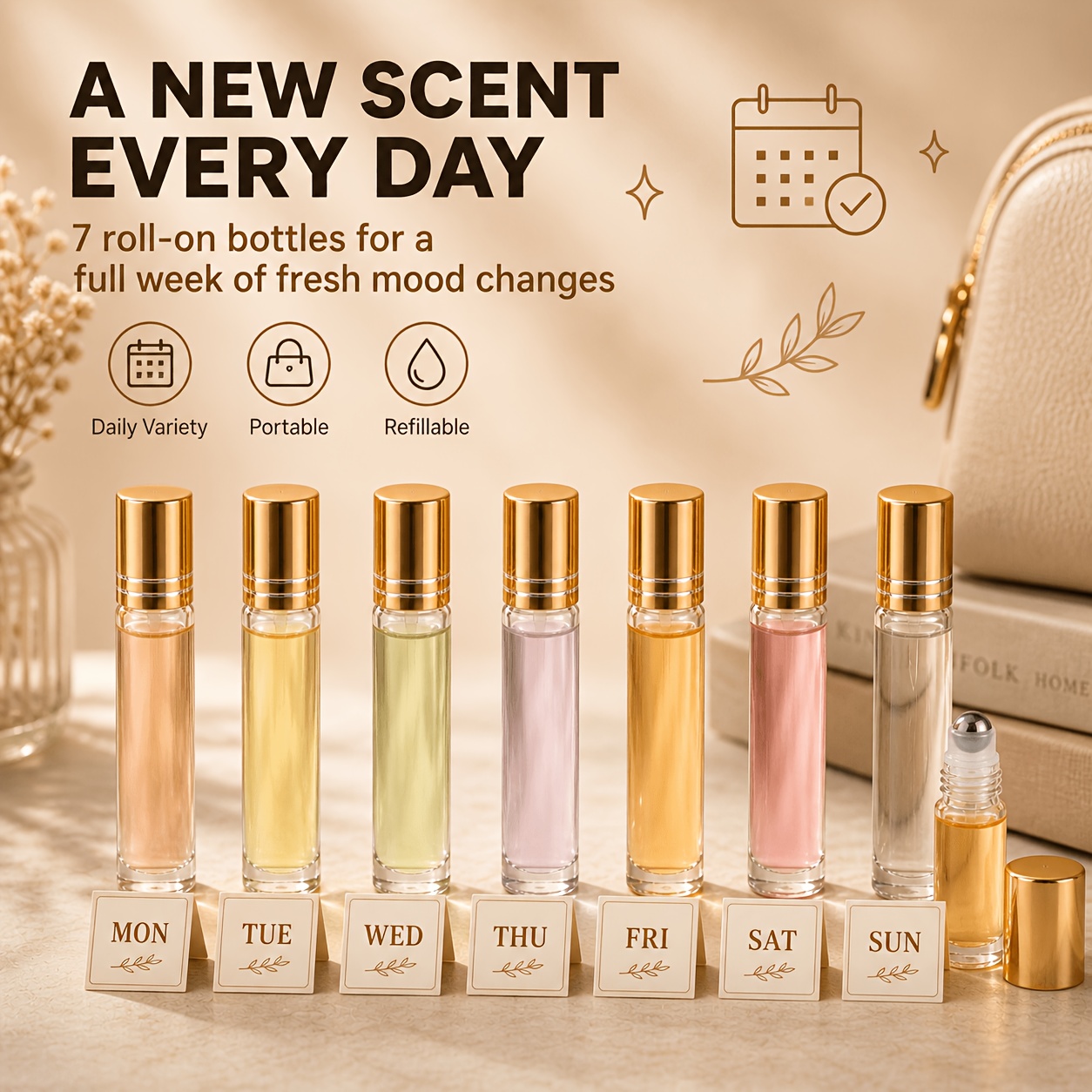 7/14pcs Glass Roll on Bottle 1 - Juice Bottle Dropper ulasan dan harga