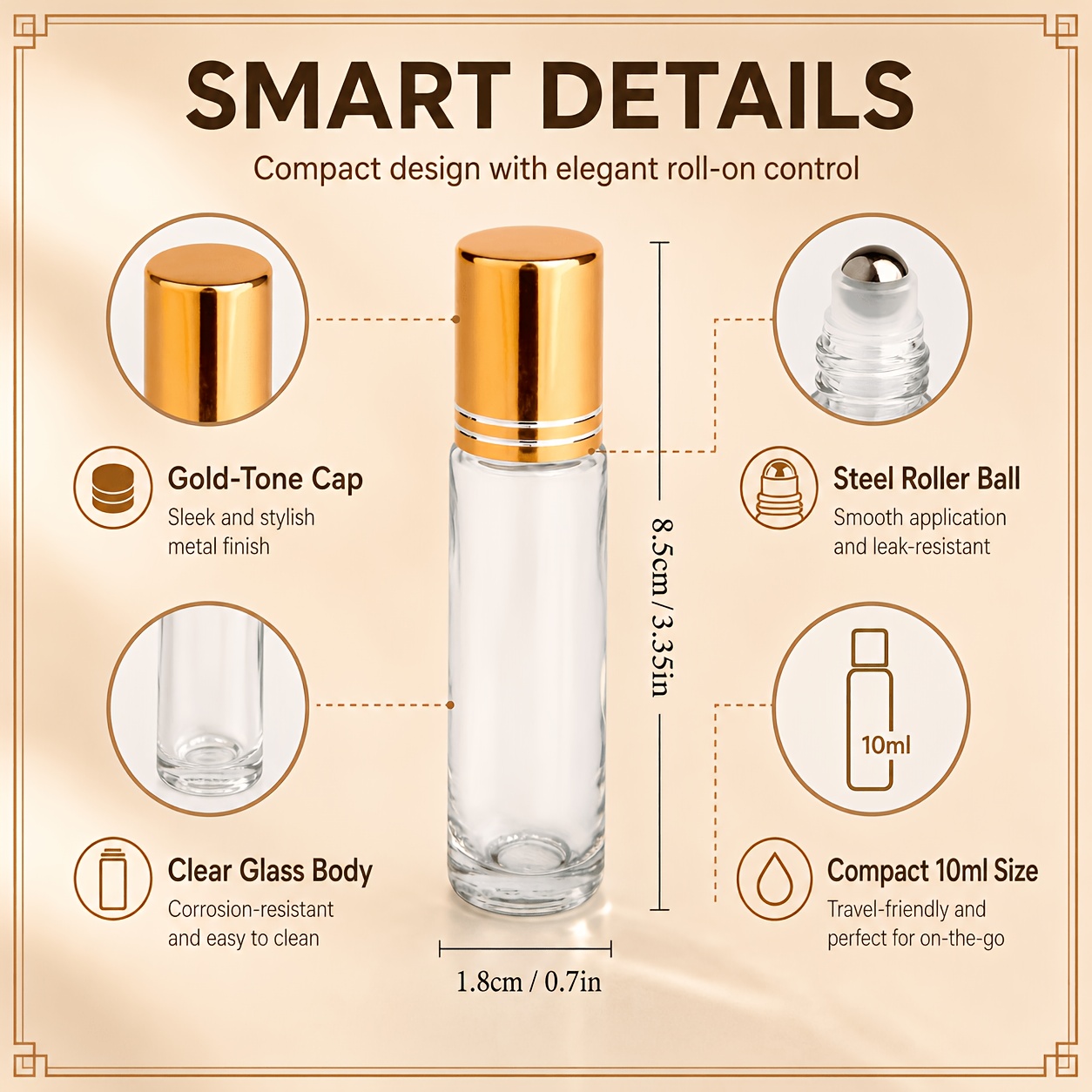 7/14pcs Glass Roll on Bottle 1 - Juice Bottle Dropper ulasan dan harga