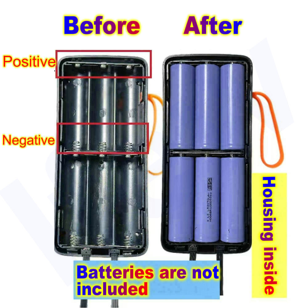 21700 Battery Power Bank Housi - Battery Case Storage ulasan dan harga
