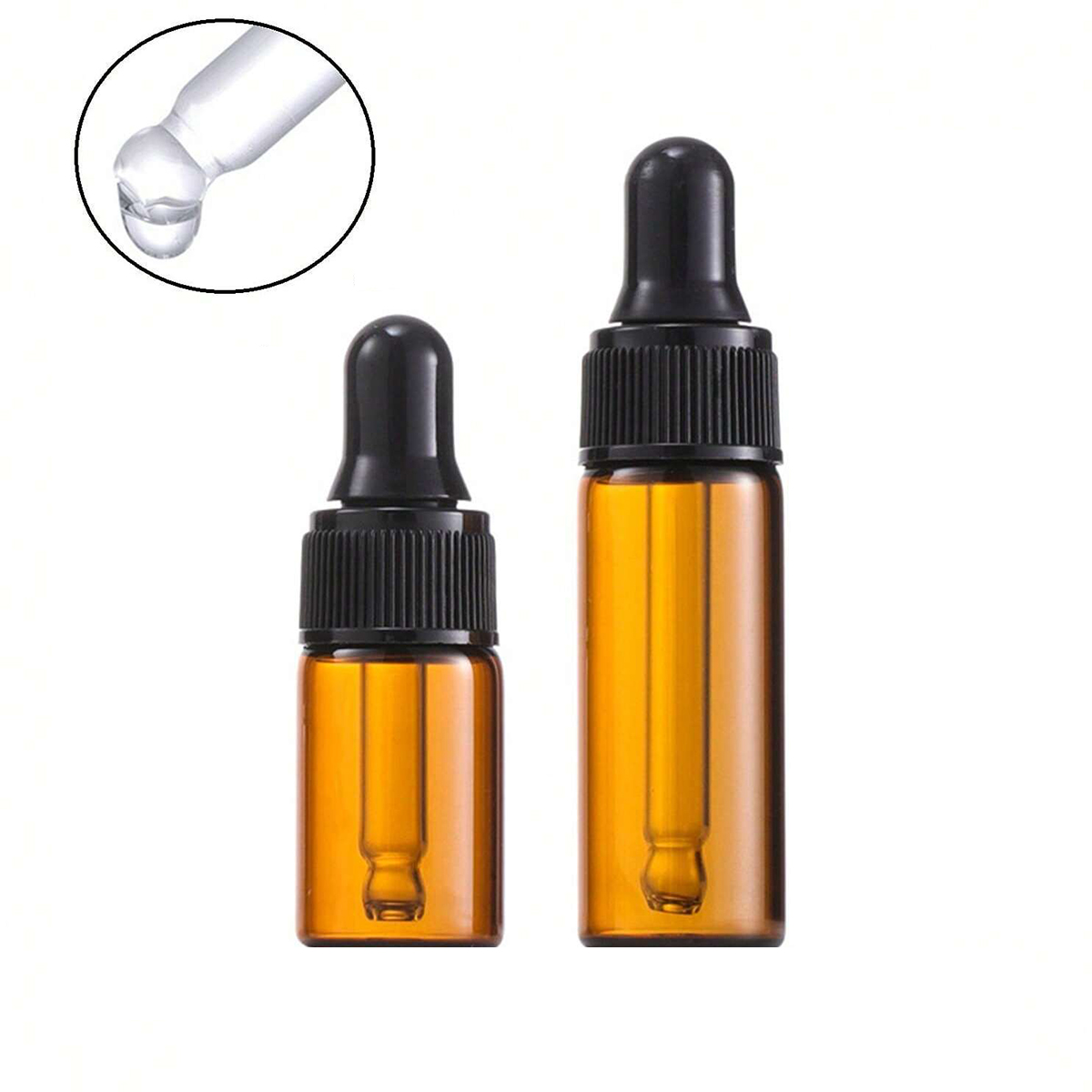 10pcs Dark Amber Glass Dropper - Juice Bottle Dropper ulasan dan harga