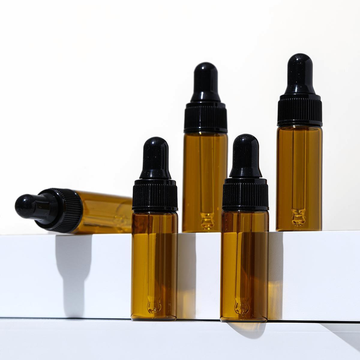 10pcs Dark Amber Glass Dropper - Juice Bottle Dropper ulasan dan harga