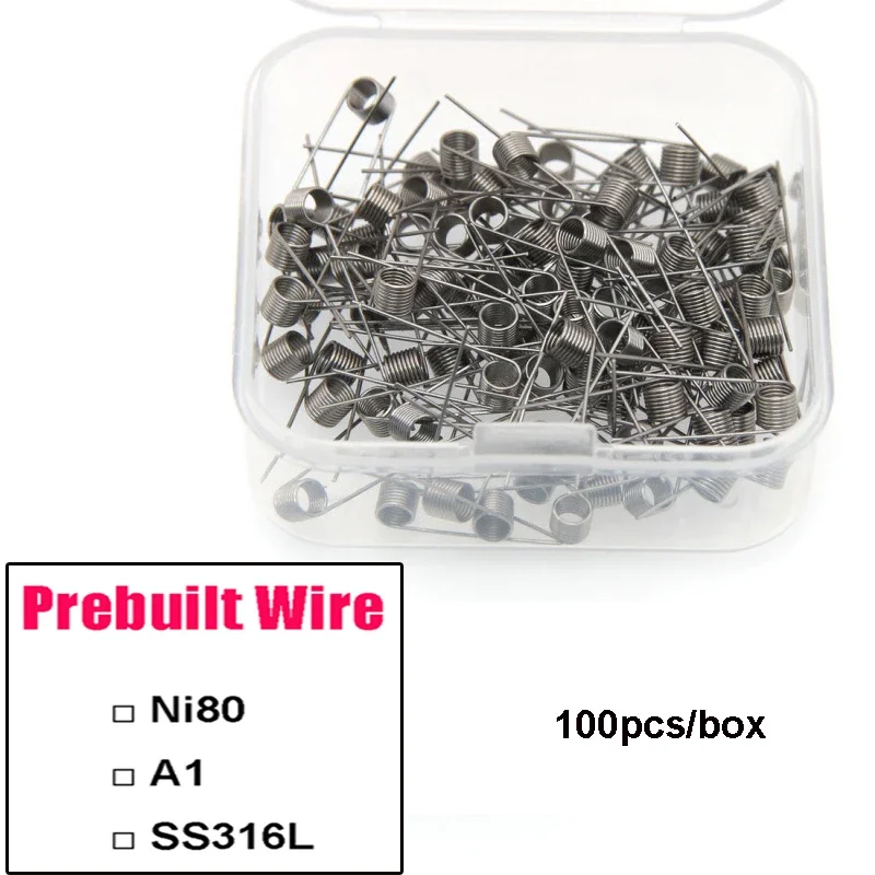 100PCS/BOX Prebuilt Coil Wire  - Coil Building Kit ulasan dan harga