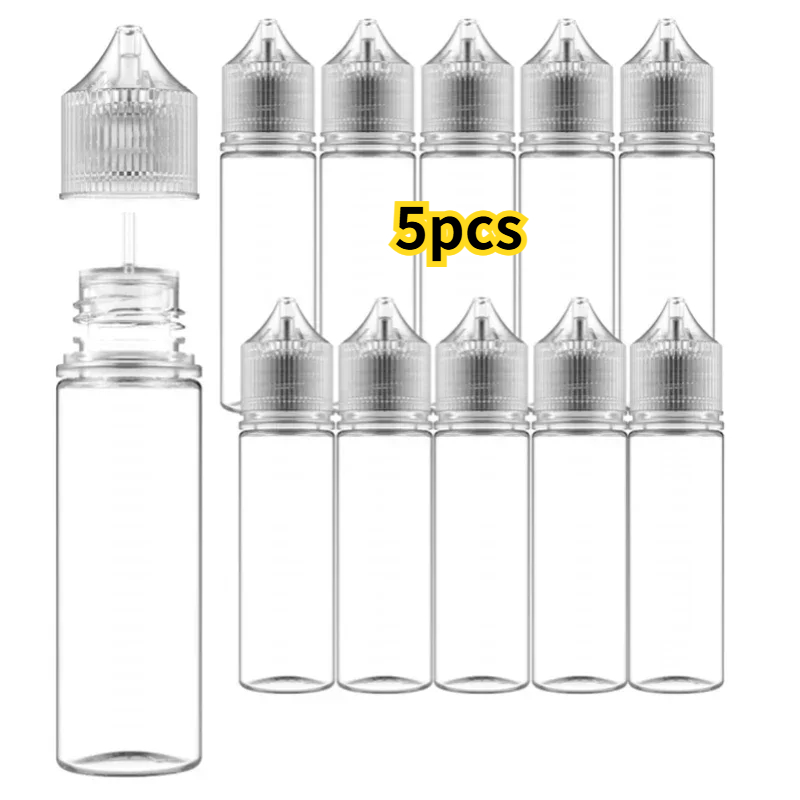 5PCS 30ml-120ml PET Clear Drop - Juice Bottle Dropper ulasan dan harga