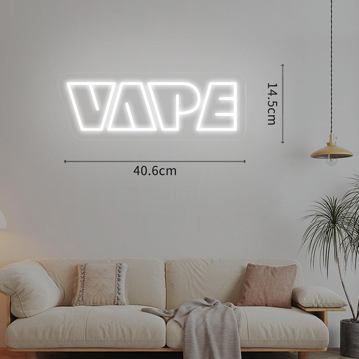VAPE Neon Sign USB Dimmable LE - Vaping Store ulasan dan harga