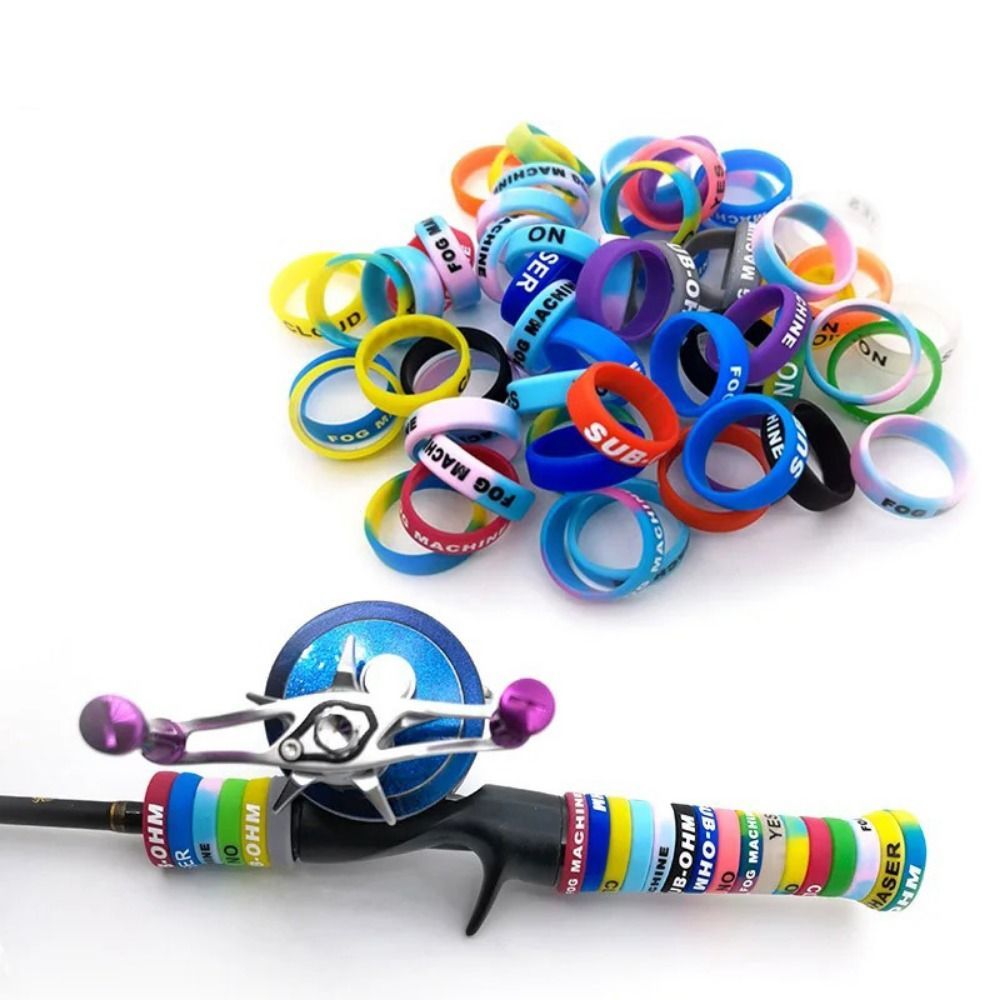 10pcs Anti-skid Fishing Rod Ha - Vape Band Silicone ulasan dan harga