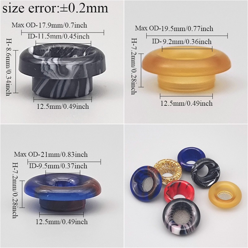1PC 810 Short-Style Resin Drip - Drip Tip Resin ulasan dan harga