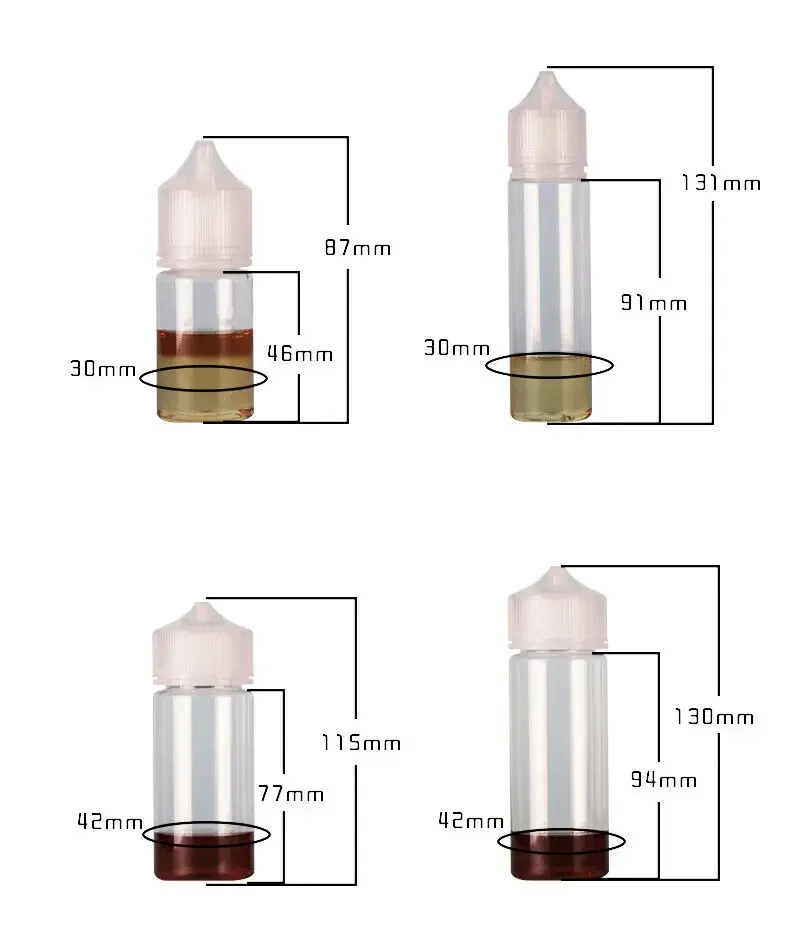 50PCS 30/60/100/120ml Empty Pl - Juice Bottle Dropper ulasan dan harga