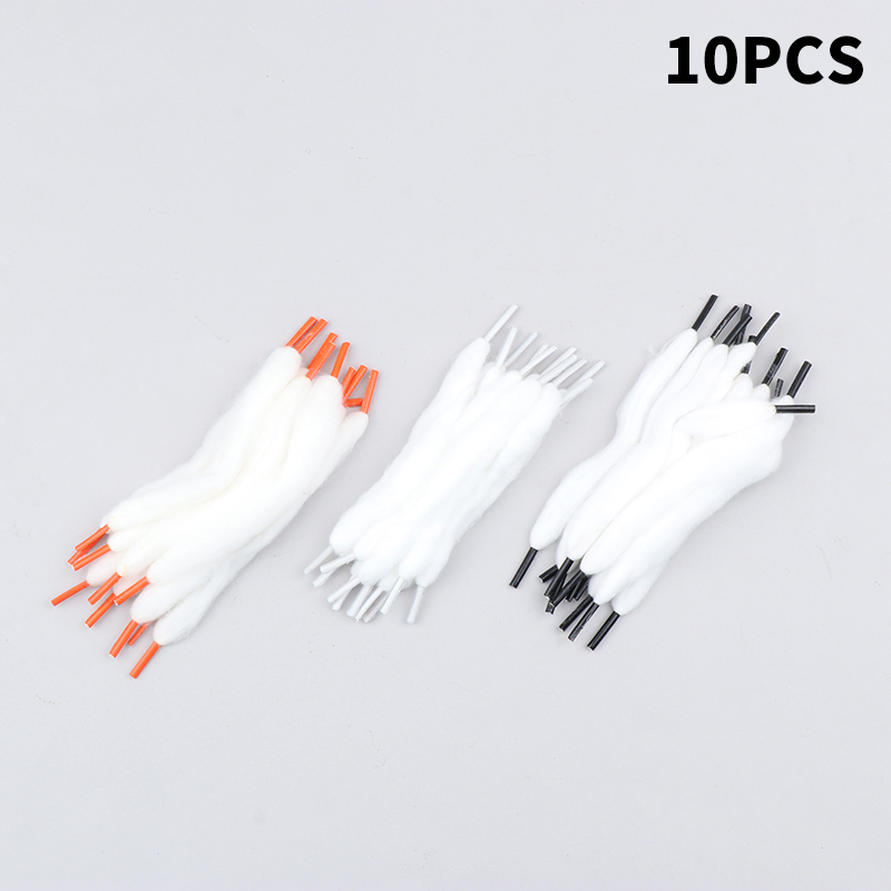 10pcs Prebuilt Organic Shoelac - Cotton Wick Organic ulasan dan harga