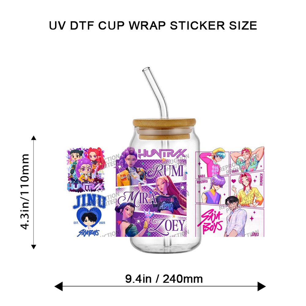 Saja Boys K-POP Team UV DTF Cu - Rdta Tank Glass ulasan dan harga