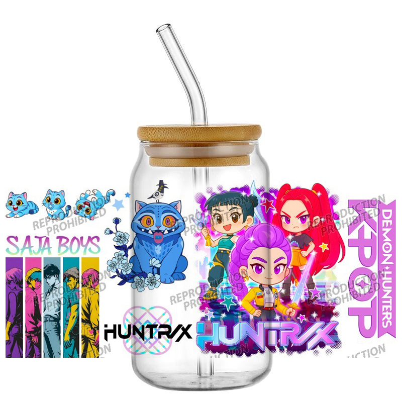 Saja Boys K-POP Team UV DTF Cu - Rdta Tank Glass ulasan dan harga