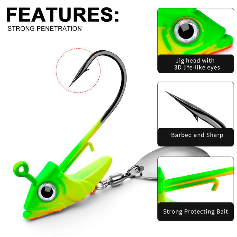 7g 10g 15g Lead Head Jig Hook  - Dry Herb Vaping Accessories ulasan dan harga