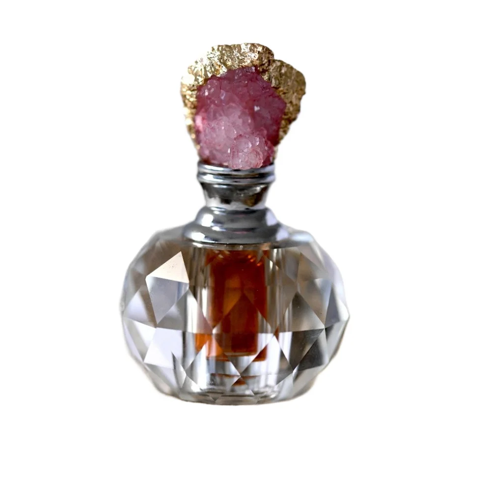 Vintage Pink Crystal Essential - Juice Bottle Dropper ulasan dan harga