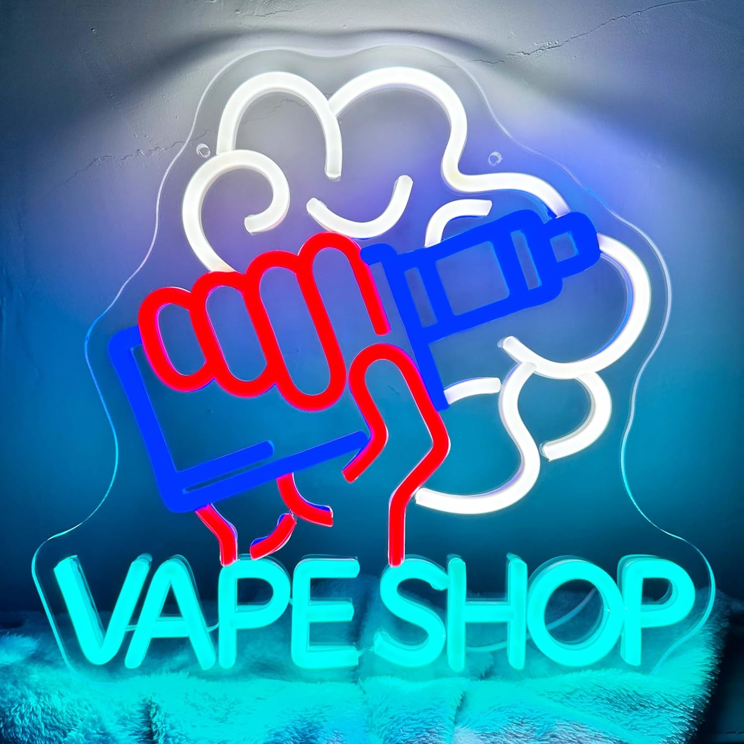 Vape Shop Neon Signs LED Neon  - Vaping Store ulasan dan harga